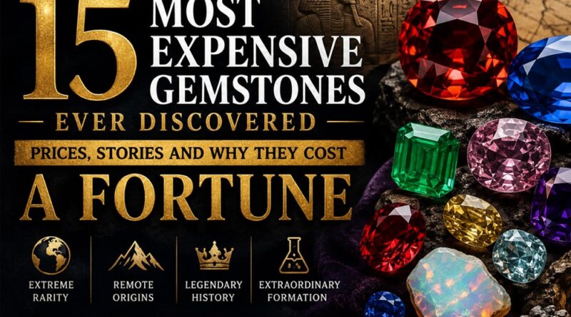 The 15 Most Expensive Gemstones Ever Discovered - Prices, Stories and Why They Cost a Fortune
